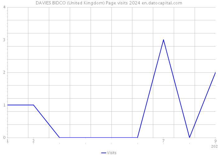 DAVIES BIDCO (United Kingdom) Page visits 2024 