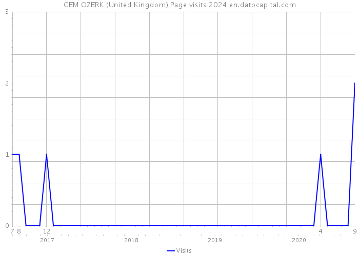 CEM OZERK (United Kingdom) Page visits 2024 