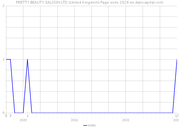 PRETTY BEAUTY SALOON LTD (United Kingdom) Page visits 2024 