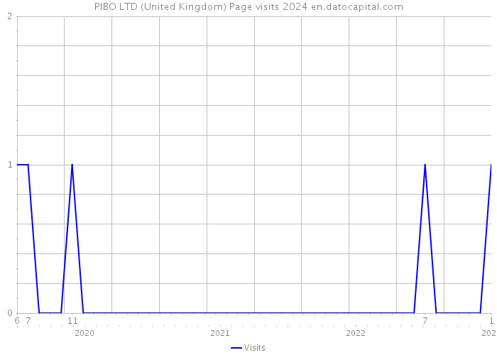 PIBO LTD (United Kingdom) Page visits 2024 