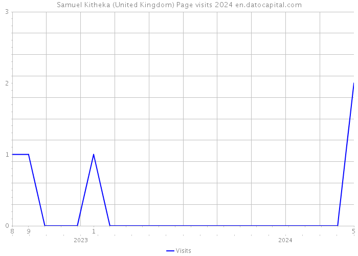Samuel Kitheka (United Kingdom) Page visits 2024 
