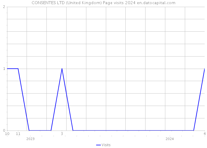 CONSENTES LTD (United Kingdom) Page visits 2024 