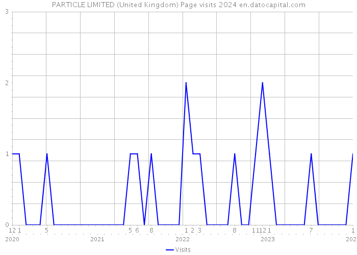 PARTICLE LIMITED (United Kingdom) Page visits 2024 