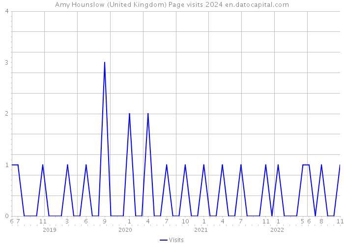 Amy Hounslow (United Kingdom) Page visits 2024 