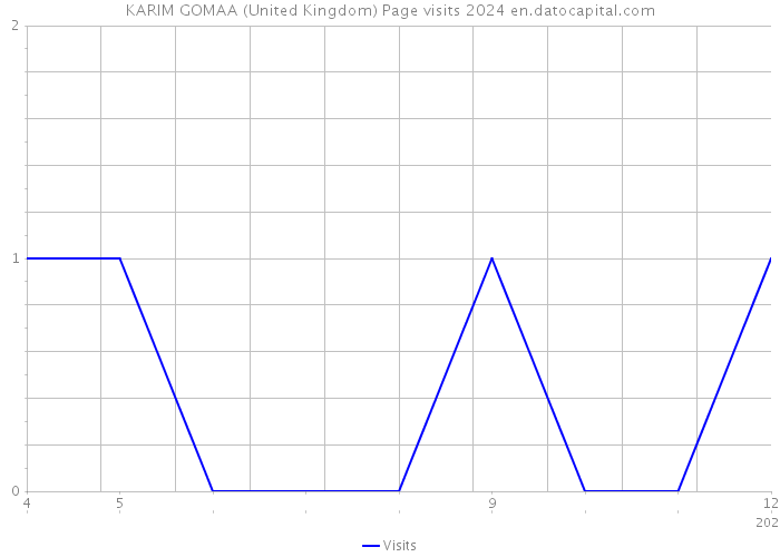 KARIM GOMAA (United Kingdom) Page visits 2024 