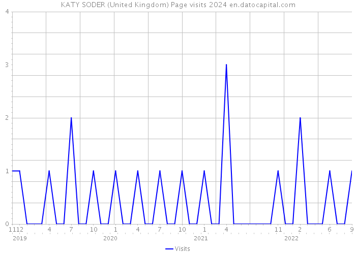 KATY SODER (United Kingdom) Page visits 2024 