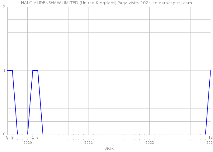HALO AUDENSHAW LIMITED (United Kingdom) Page visits 2024 