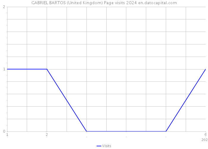 GABRIEL BARTOS (United Kingdom) Page visits 2024 