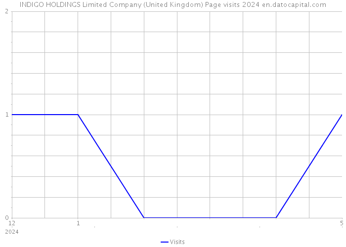 INDIGO HOLDINGS Limited Company (United Kingdom) Page visits 2024 
