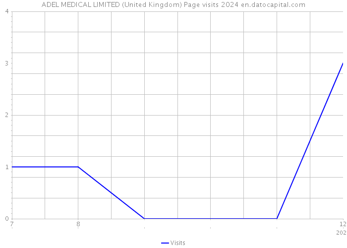 ADEL MEDICAL LIMITED (United Kingdom) Page visits 2024 