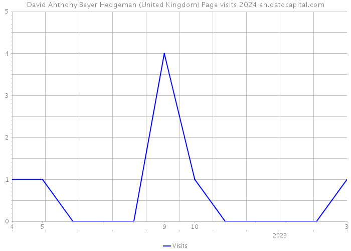 David Anthony Beyer Hedgeman (United Kingdom) Page visits 2024 