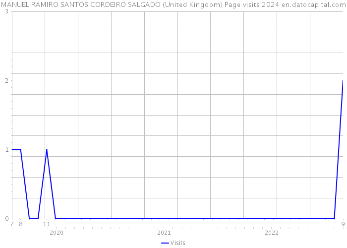 MANUEL RAMIRO SANTOS CORDEIRO SALGADO (United Kingdom) Page visits 2024 