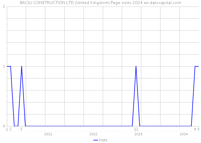 BACIU CONSTRUCTION LTD (United Kingdom) Page visits 2024 