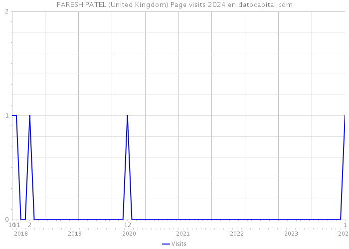 PARESH PATEL (United Kingdom) Page visits 2024 