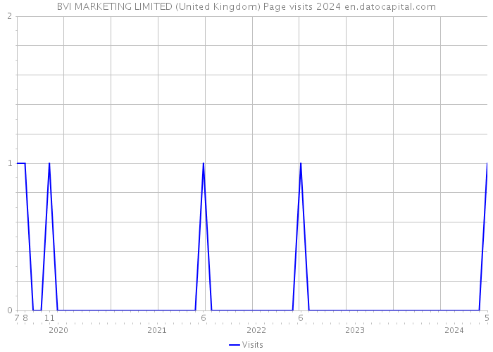 BVI MARKETING LIMITED (United Kingdom) Page visits 2024 