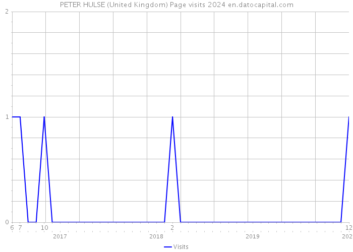 PETER HULSE (United Kingdom) Page visits 2024 