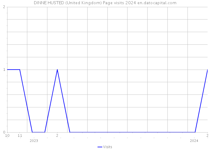 DINNE HUSTED (United Kingdom) Page visits 2024 