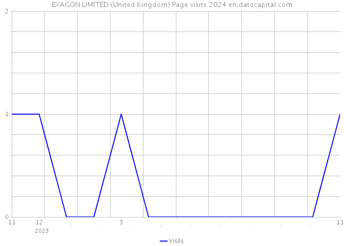 EXAGON LIMITED (United Kingdom) Page visits 2024 