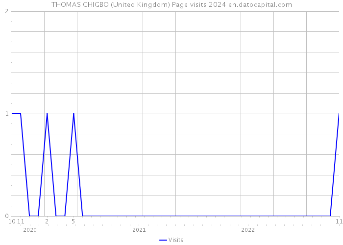 THOMAS CHIGBO (United Kingdom) Page visits 2024 