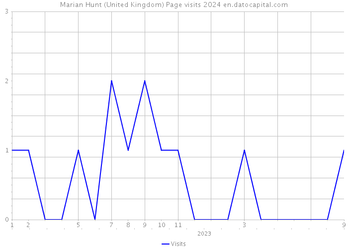 Marian Hunt (United Kingdom) Page visits 2024 