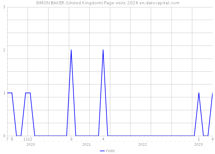 SIMON BAKER (United Kingdom) Page visits 2024 