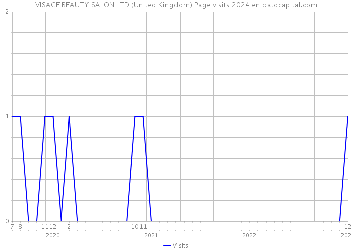 VISAGE BEAUTY SALON LTD (United Kingdom) Page visits 2024 