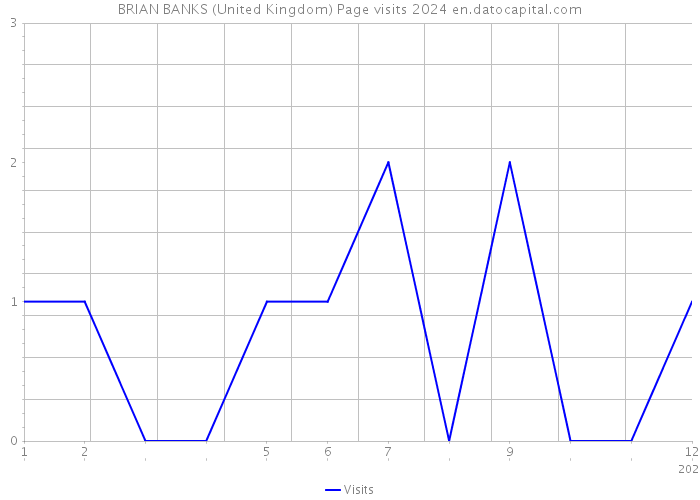 BRIAN BANKS (United Kingdom) Page visits 2024 
