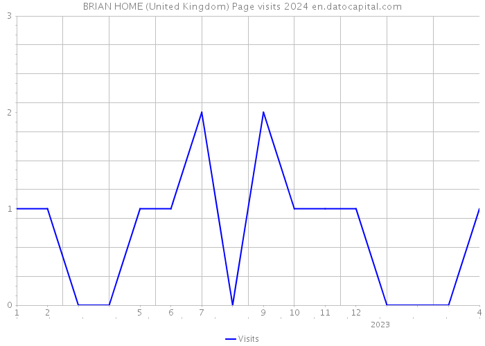 BRIAN HOME (United Kingdom) Page visits 2024 