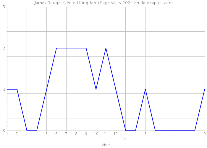 James Rouget (United Kingdom) Page visits 2024 