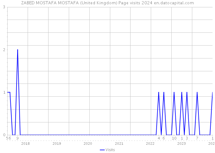ZABED MOSTAFA MOSTAFA (United Kingdom) Page visits 2024 