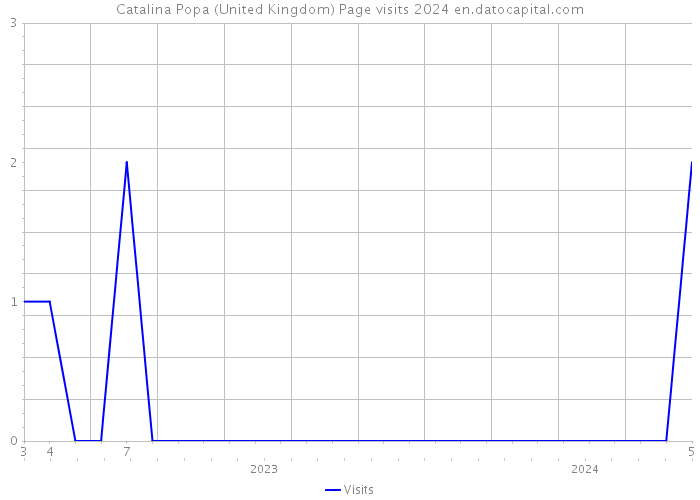 Catalina Popa (United Kingdom) Page visits 2024 