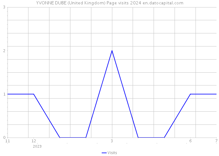 YVONNE DUBE (United Kingdom) Page visits 2024 