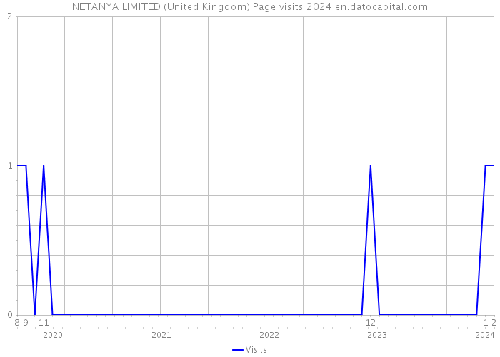 NETANYA LIMITED (United Kingdom) Page visits 2024 