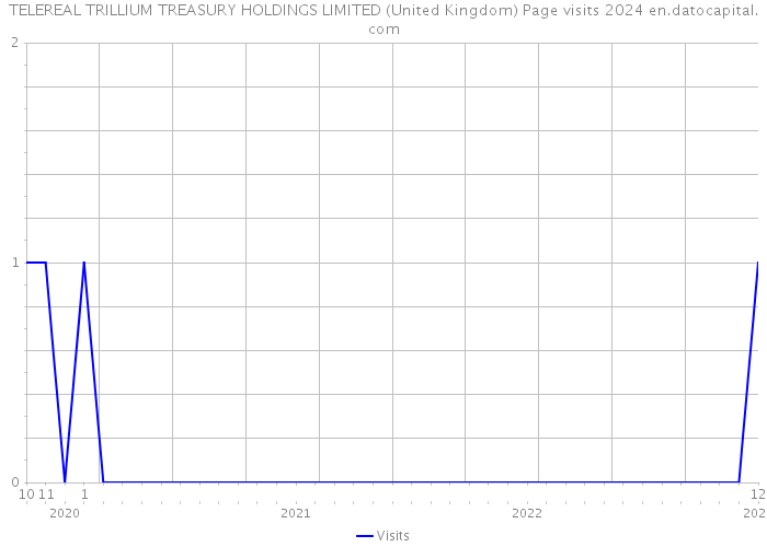 TELEREAL TRILLIUM TREASURY HOLDINGS LIMITED (United Kingdom) Page visits 2024 