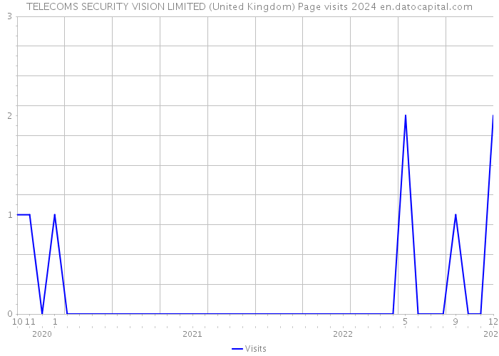 TELECOMS SECURITY VISION LIMITED (United Kingdom) Page visits 2024 