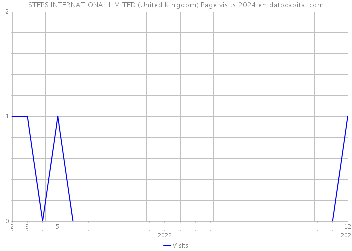 STEPS INTERNATIONAL LIMITED (United Kingdom) Page visits 2024 