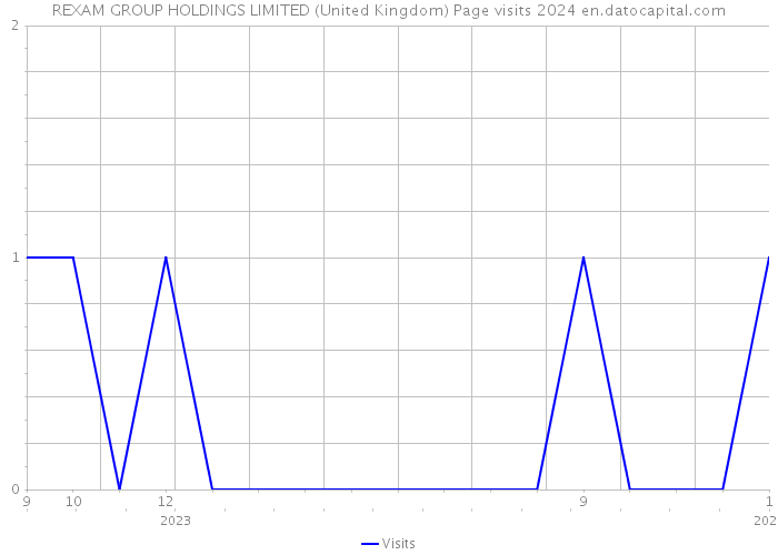 REXAM GROUP HOLDINGS LIMITED (United Kingdom) Page visits 2024 