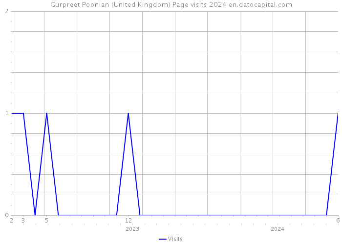 Gurpreet Poonian (United Kingdom) Page visits 2024 