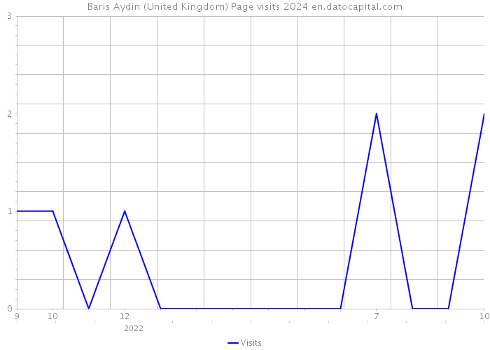 Baris Aydin (United Kingdom) Page visits 2024 