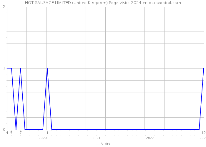 HOT SAUSAGE LIMITED (United Kingdom) Page visits 2024 