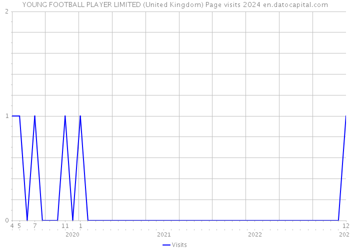 YOUNG FOOTBALL PLAYER LIMITED (United Kingdom) Page visits 2024 