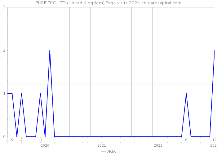 PURE PRO LTD (United Kingdom) Page visits 2024 