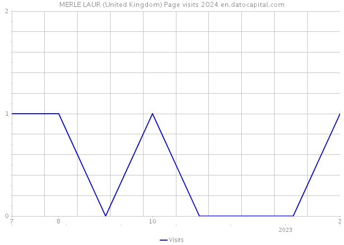 MERLE LAUR (United Kingdom) Page visits 2024 