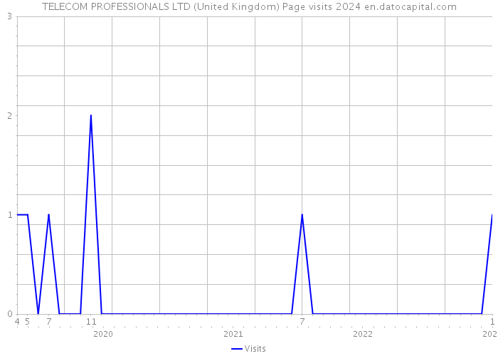 TELECOM PROFESSIONALS LTD (United Kingdom) Page visits 2024 