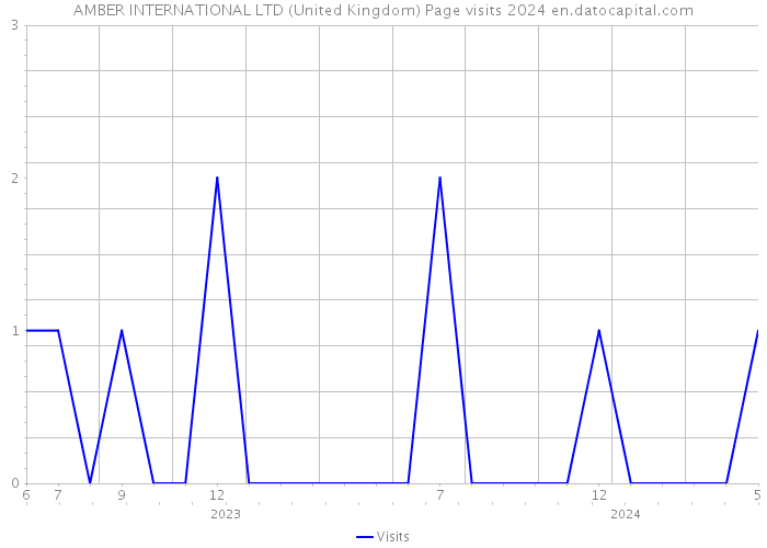 AMBER INTERNATIONAL LTD (United Kingdom) Page visits 2024 