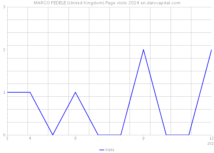 MARCO FEDELE (United Kingdom) Page visits 2024 
