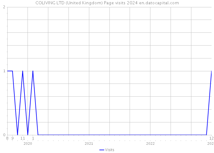 COLIVING LTD (United Kingdom) Page visits 2024 