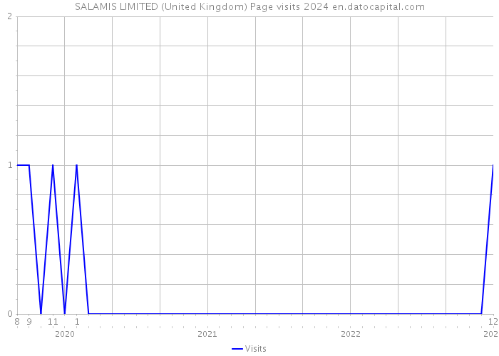 SALAMIS LIMITED (United Kingdom) Page visits 2024 