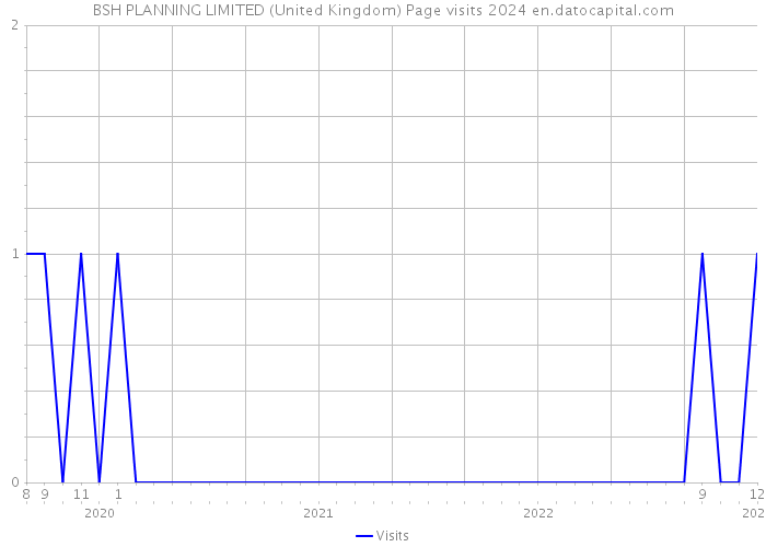 BSH PLANNING LIMITED (United Kingdom) Page visits 2024 