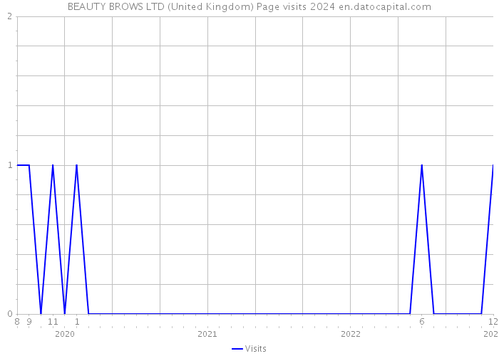 BEAUTY BROWS LTD (United Kingdom) Page visits 2024 
